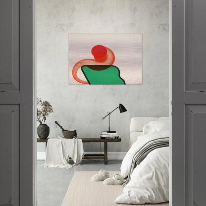 Bedroom - 1968 - Howard Hodgkin Brushed Aluminum Print - 70x100 cm / 28x40 inches | Howard Hodgkin Aluminum Print | Howard Hodgkin Prints