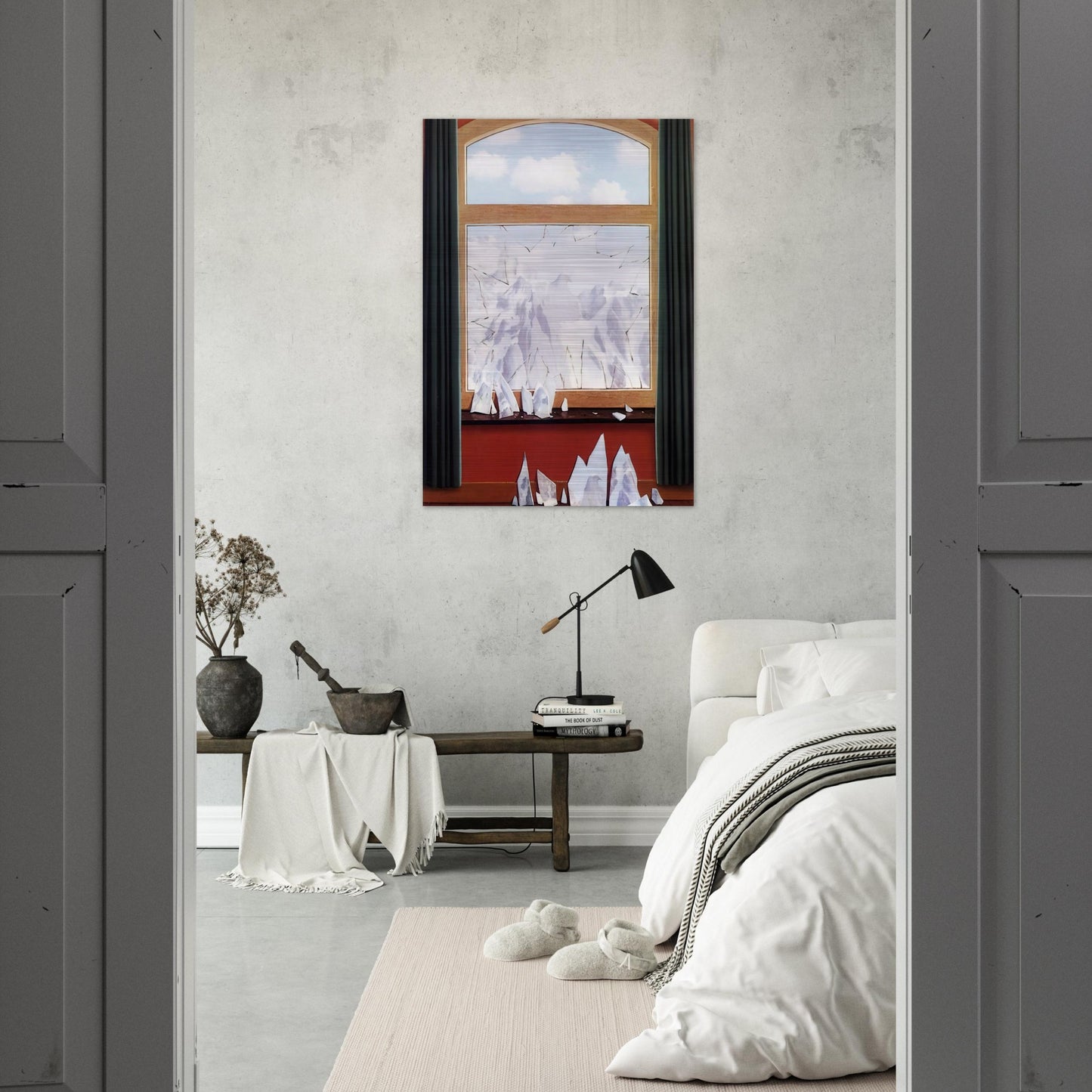 THE DOMAIN OF ARNHEIM 1949 - Rene Magritte Brushed Aluminum Print - 70x100 cm / 28x40 inches | Rene Magritte Aluminum Print | Rene Magritte Prints
