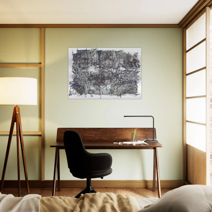 Jute IV - Jean-Paul Riopelle Brushed Aluminum Print - 70x100 cm / 28x40 inches | Jean-Paul Riopelle Aluminum Print | Jean-Paul Riopelle Prints