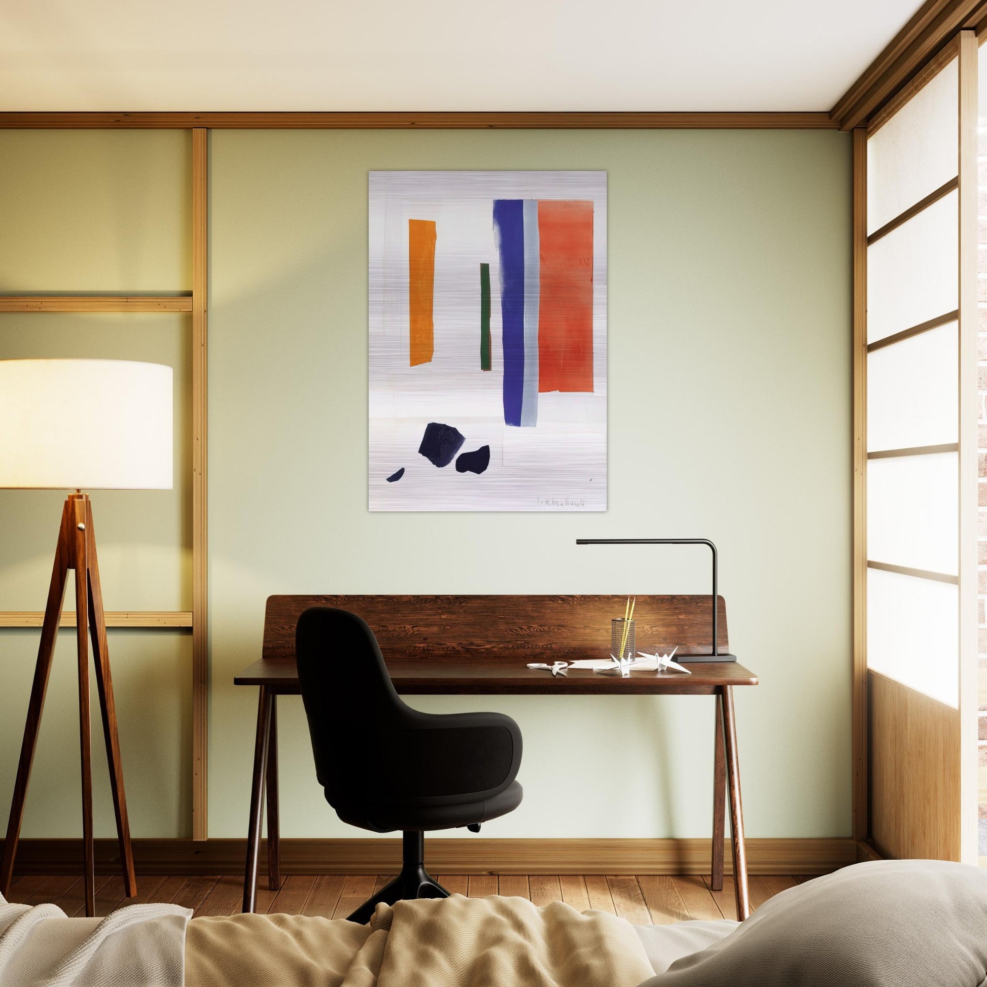 UNTITLED 1978 - Esteban Vicente Brushed Aluminum Print - 70x100 cm / 28x40 inches | Esteban Vicente Aluminum Print | Esteban Vicente Prints
