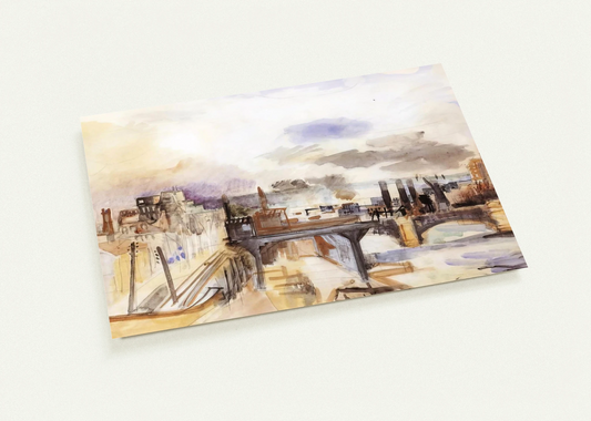 PARISIAN BRIDGE 1922 By Raoul Dufy Pack of 10 Post Cards | Raoul Dufy Post Cards | A6 (10.5 x 14.8 cm) - 4.1 x 5.8 inches