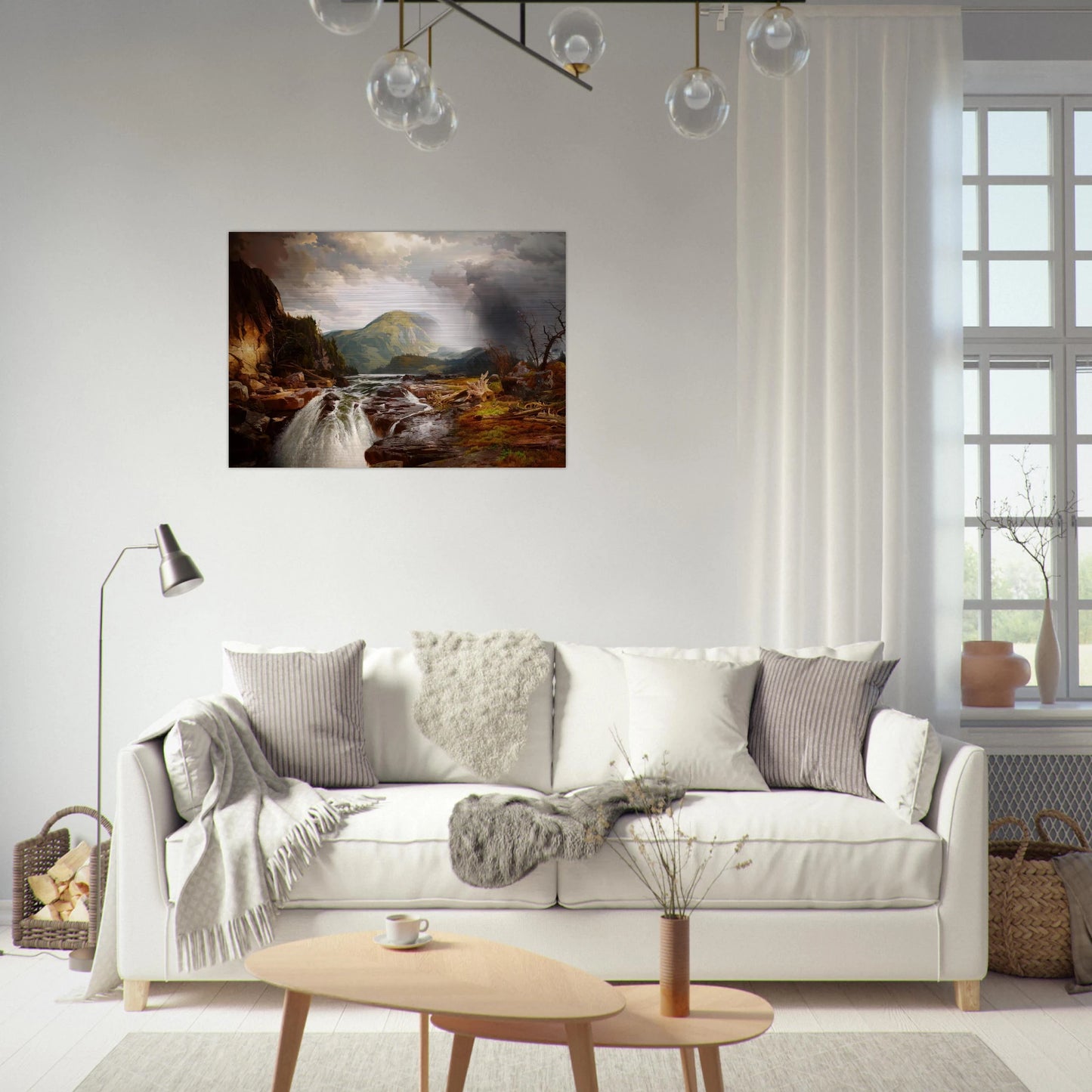 The Wilds of Lake Superior - Thomas Moran Brushed Aluminum Print - 70x100 cm / 28x40 inches | Thomas Moran Aluminum Print | Thomas Moran Prints