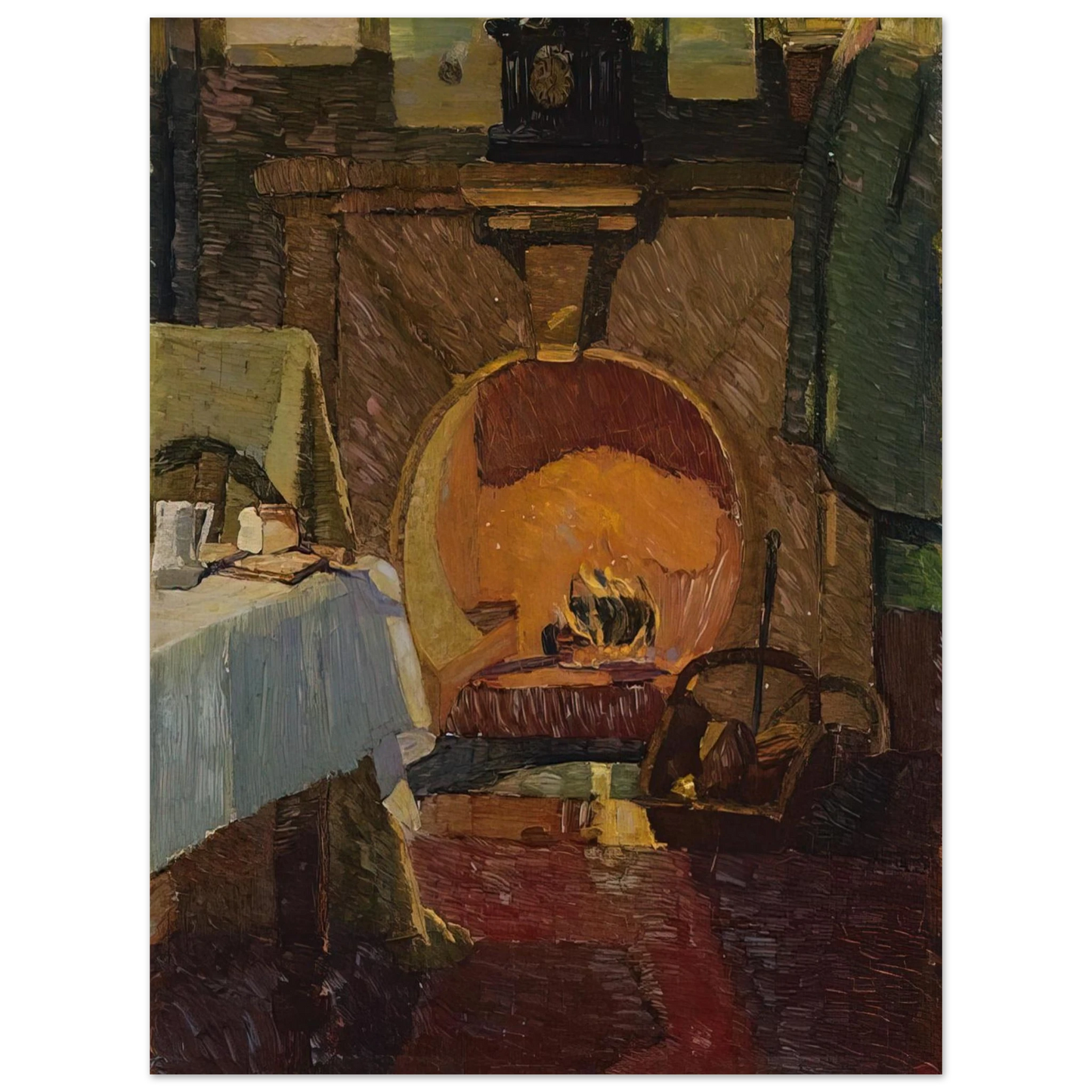 Grace Cossington Smith - Firelight - 1919  75x100 cm / 30x40inches Fine Art Poster