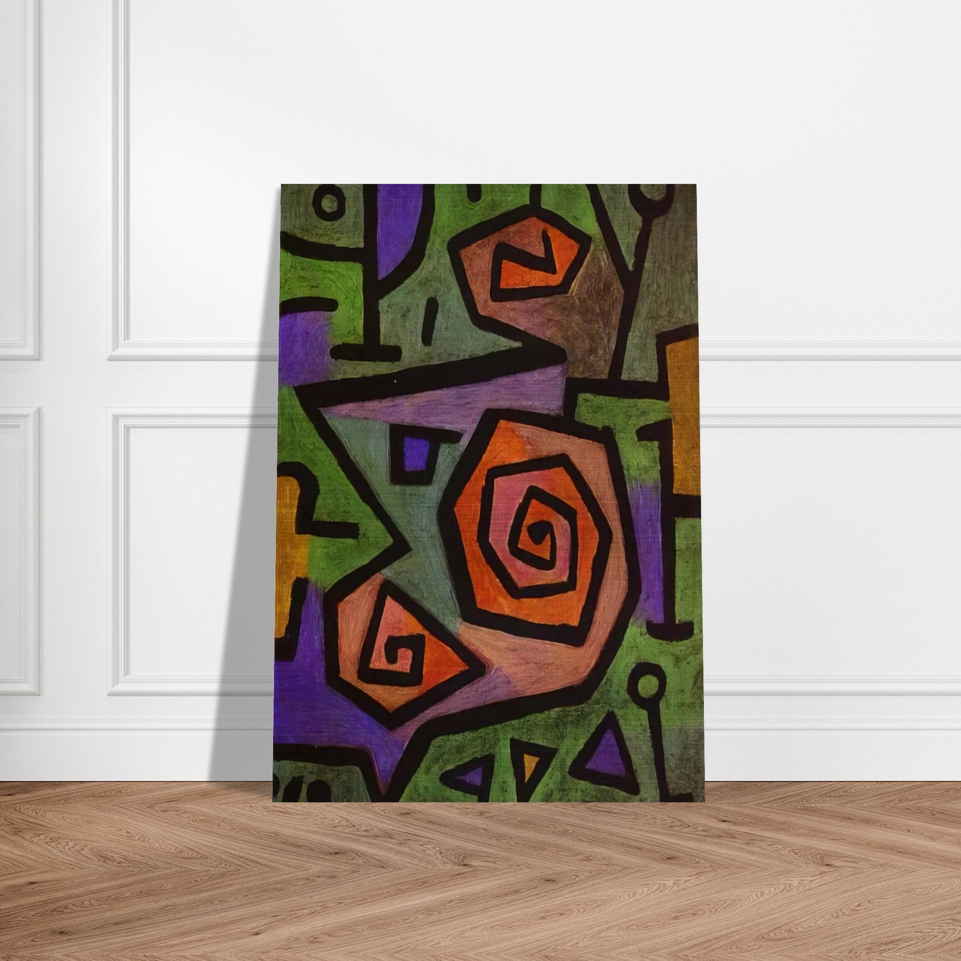 HEROIC ROSES 1938 - Paul Klee Brushed Aluminum Print - 70x100 cm / 28x40 inches | Paul Klee Aluminum Print | Paul Klee Prints