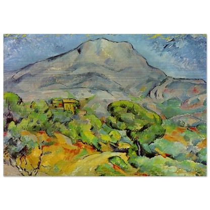 Road near Mont Sainte-Victoire - Paul Cézanne Brushed Aluminum Print - 70x100 cm / 28x40 inches | Paul Cézanne Aluminum Print | Paul Cézanne Prints