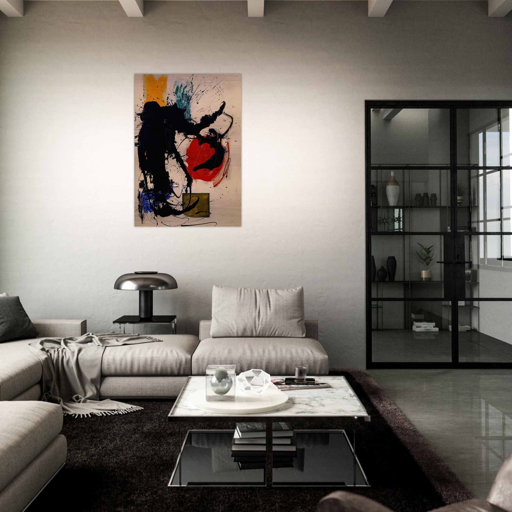 Rope-Swinger - Hans Hofmann Brushed Aluminum Print - 70x100 cm / 28x40 inches | Hans Hofmann Aluminum Print | Hans Hofmann Prints