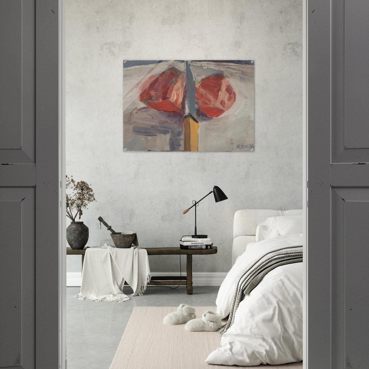 Tomato and Knife - Richard Diebenkorn Acrylic Print - 70x100 cm / 28x40″ inches