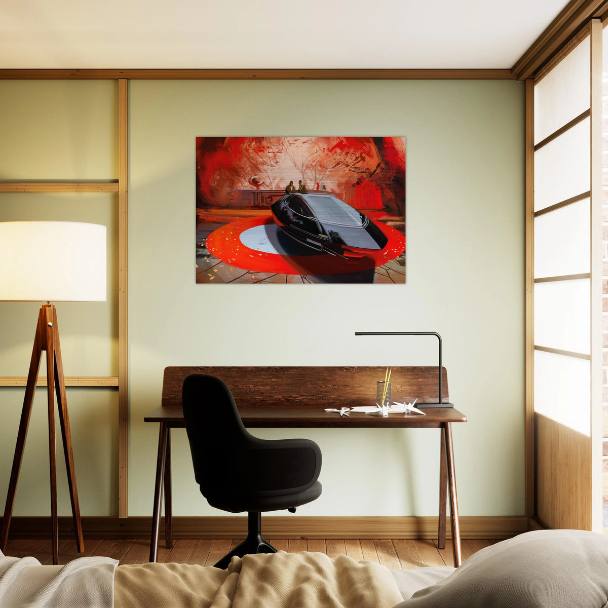 Syd Mead - Syd Mead Brushed Aluminum Print - 70x100 cm / 28x40 inches | Syd Mead Aluminum Print | Syd Mead Prints