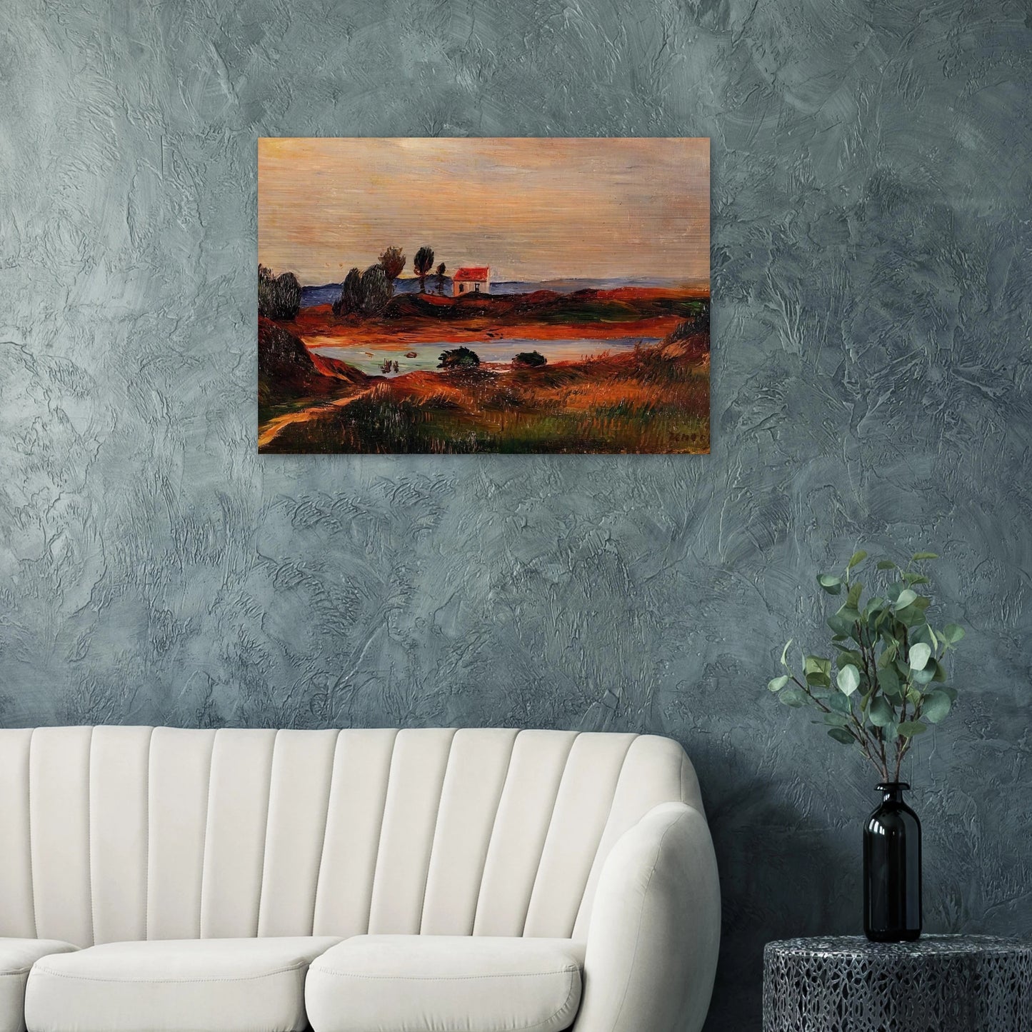 View of Brittany - Pierre-Auguste Renoir Brushed Aluminum Print - 70x100 cm / 28x40 inches | Pierre-Auguste Renoir Aluminum Print | Pierre-Auguste Renoir Prints