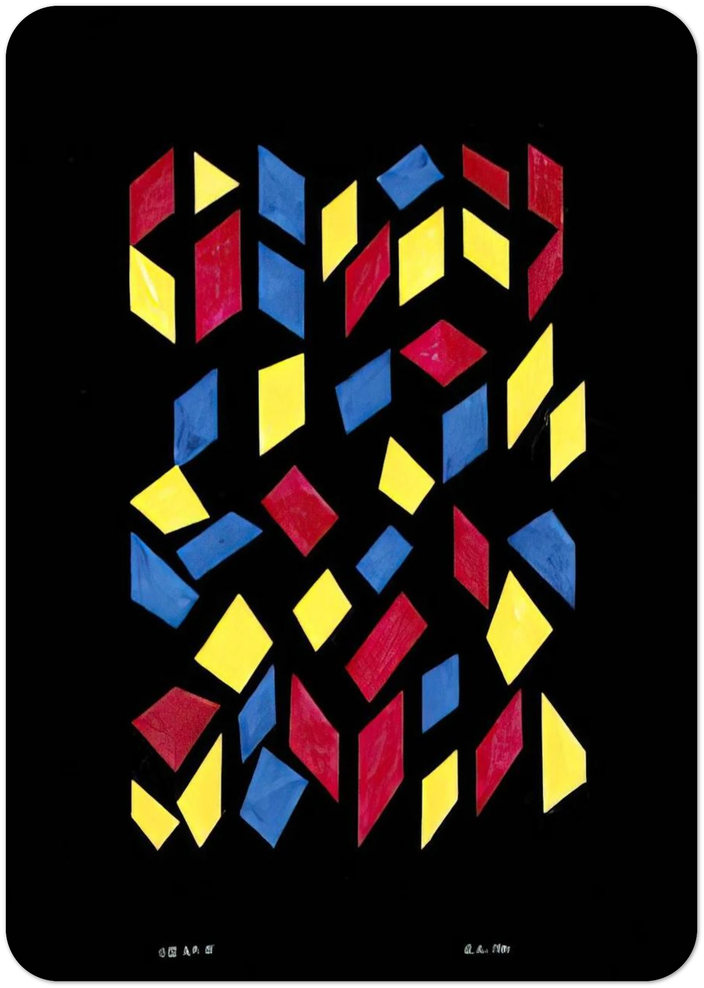 ORCHESTRA III 1980 By Anni Albers Pack of 10 Post Cards | Anni Albers Post Cards | A6 (10.5 x 14.8 cm) - 4.1 x 5.8 inches