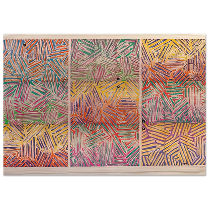 USUYUKI ULAE 227 - Jasper Johns Brushed Aluminum Print - 70x100 cm / 28x40 inches | Jasper Johns Aluminum Print | Jasper Johns Prints