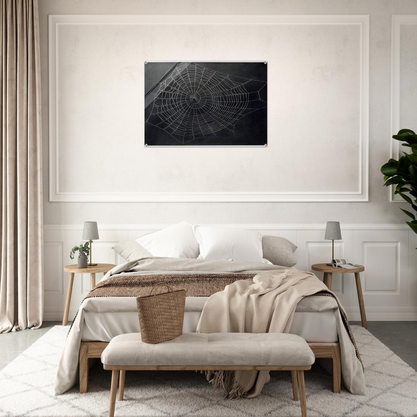UNTITLED SPIDER WEB 2000 - Vija Celmins Acrylic Print - 70x100 cm / 28x40″ inches | Vija Celmins Wall Art | Vija Celmins Prints