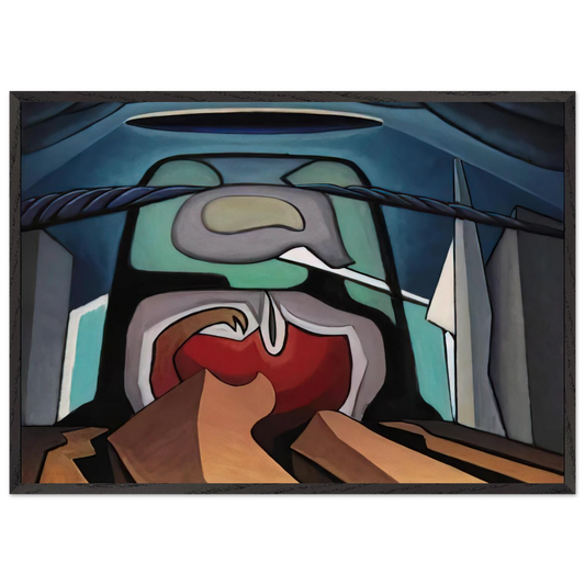 LSH 21 - 1942 - Lawren Harris 70x100 cm / 28x40 inches Framed Art Print – Black Wooden Frame