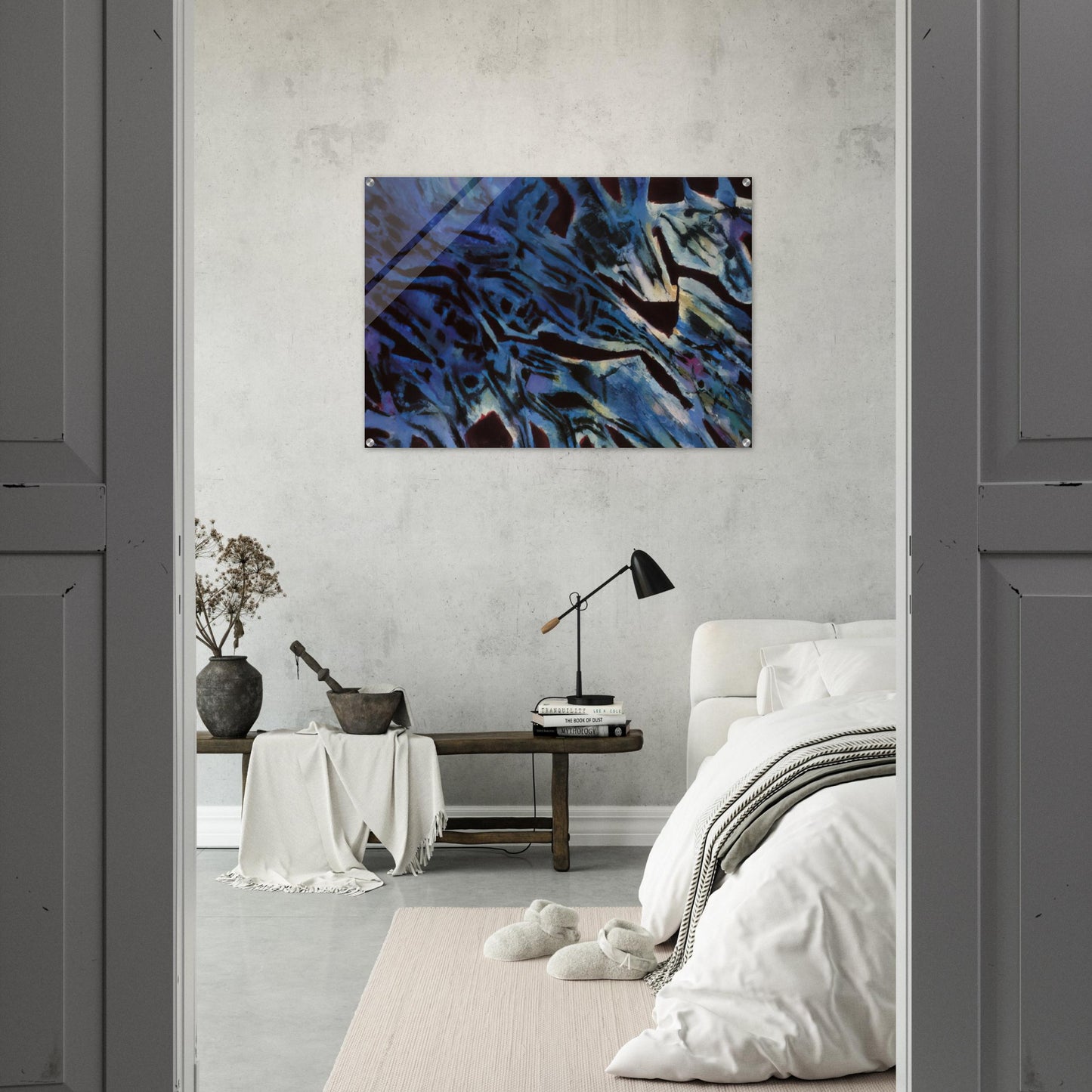 Fishes’ Sanctuary - 1969 - Alfred Manessier Acrylic Print - 70x100 cm / 28x40″ inches | Alfred Manessier Wall Art | Alfred Manessier Prints