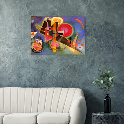 IN BLUE 1925 - Wassily Kandinsky Brushed Aluminum Print - 70x100 cm / 28x40 inches | Wassily Kandinsky Aluminum Print | Wassily Kandinsky Prints