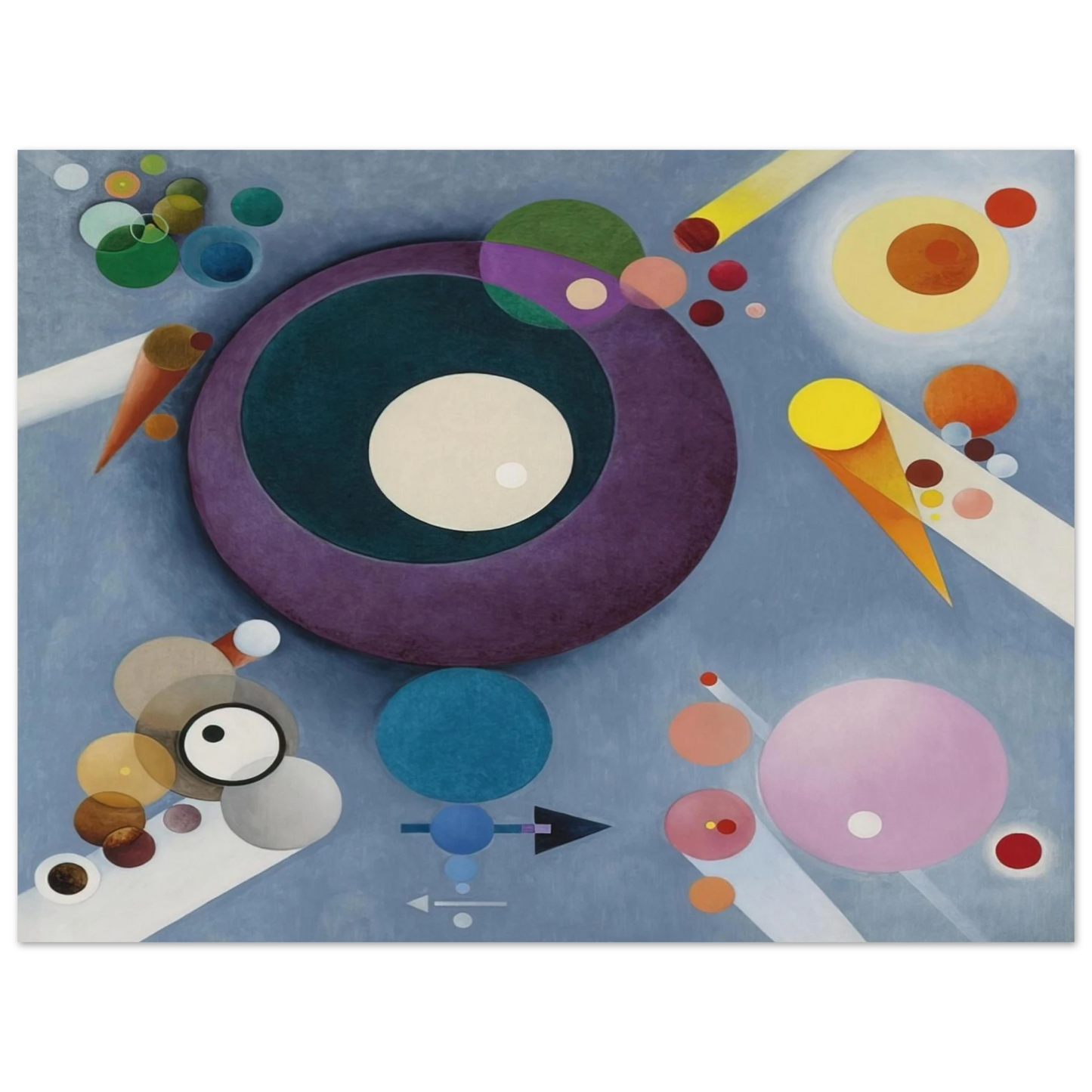 Rudolf Bauer - SPIRITUAL PLEASURES 1935  75x100 cm / 30x40inches Fine Art Poster