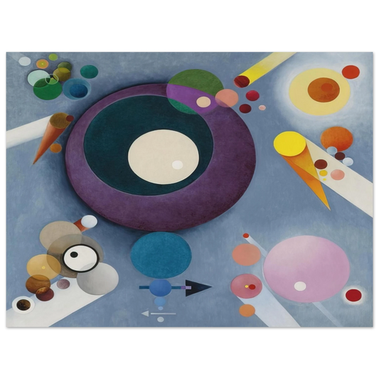 Rudolf Bauer - SPIRITUAL PLEASURES 1935  75x100 cm / 30x40inches Fine Art Poster