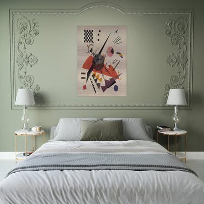 ORANGE 1923 - Wassily Kandinsky Brushed Aluminum Print - 70x100 cm / 28x40 inches | Wassily Kandinsky Aluminum Print | Wassily Kandinsky Prints