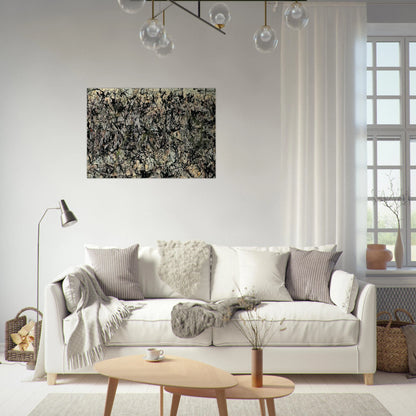 LUCIFER 1947 - Jackson Pollock Brushed Aluminum Print - 70x100 cm / 28x40 inches | Jackson Pollock Aluminum Print | Jackson Pollock Prints