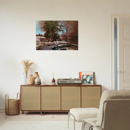 Promise of Spring - 1930 Canada - Frank Johnston Brushed Aluminum Print - 70x100 cm / 28x40 inches | Frank Johnston Aluminum Print | Frank Johnston Prints