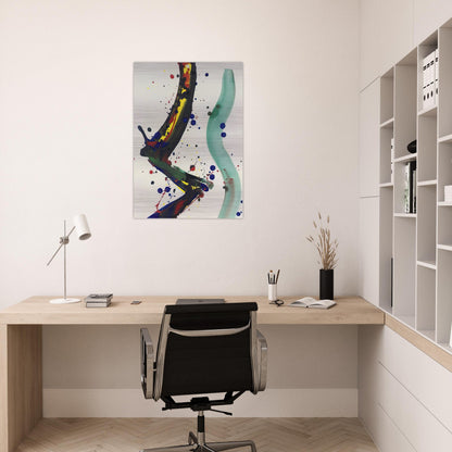 Drawing for Sculpture SF65-010 - Sam Francis Brushed Aluminum Print - 70x100 cm / 28x40 inches | Sam Francis Aluminum Print | Sam Francis Prints