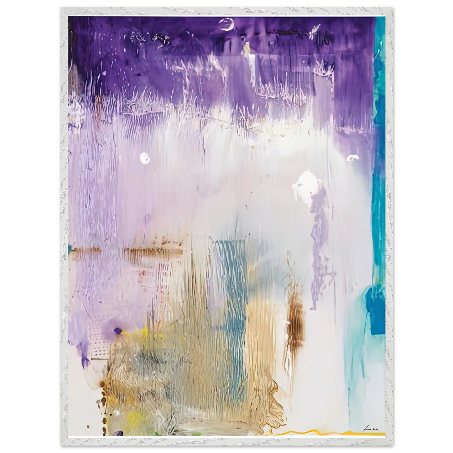 Helen Frankenthaler - Magnet, 1992- Wall Art - 21x29.7 cm / 8x12" - Premium Wooden Framed Poster With Fine Art Paper-canvas - Wood frame