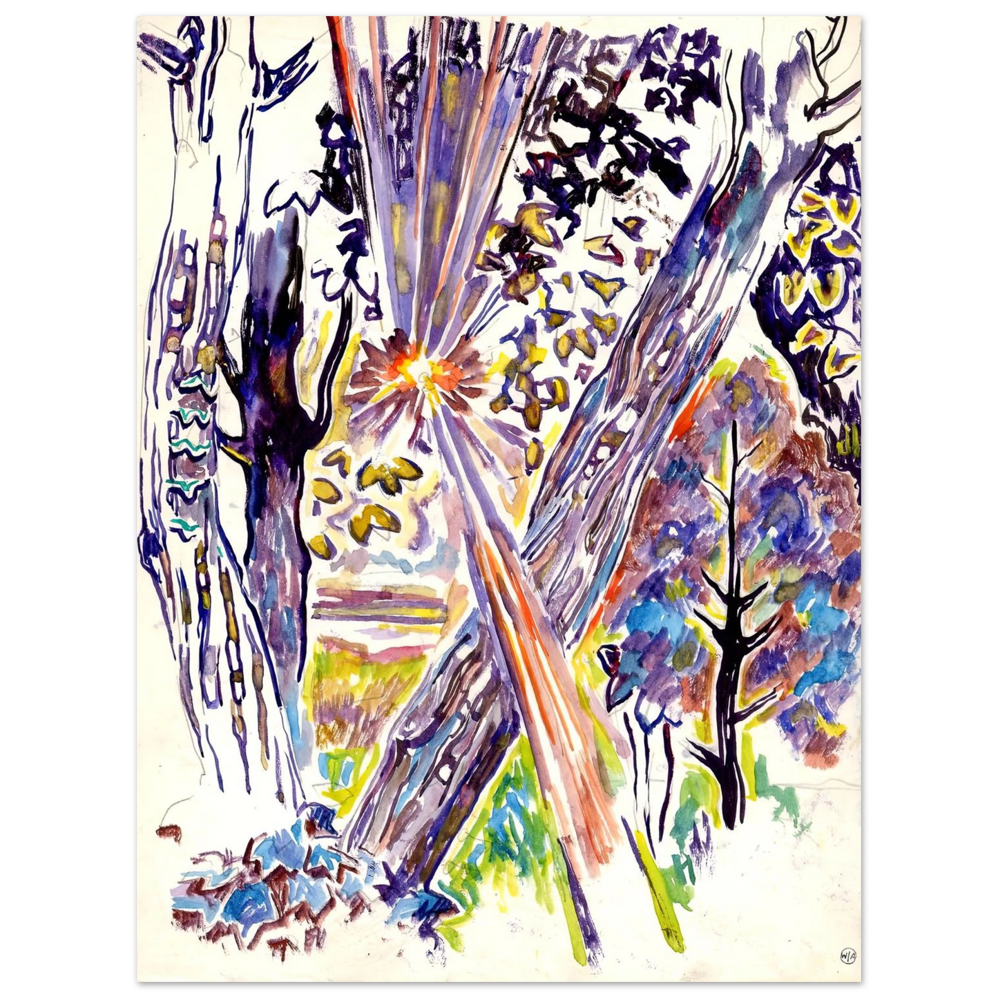 Walter Inglis Anderson - Walter Anderson Wall art - A2 (42 x 59.4  cm) - Premium Wooden Framed Poster With Fine Art Paper-canvas - Wood frame