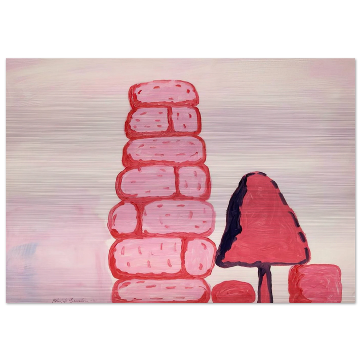 UNTITLED WALL - Philip Guston Brushed Aluminum Print - 70x100 cm / 28x40 inches | Philip Guston Aluminum Print | Philip Guston Prints