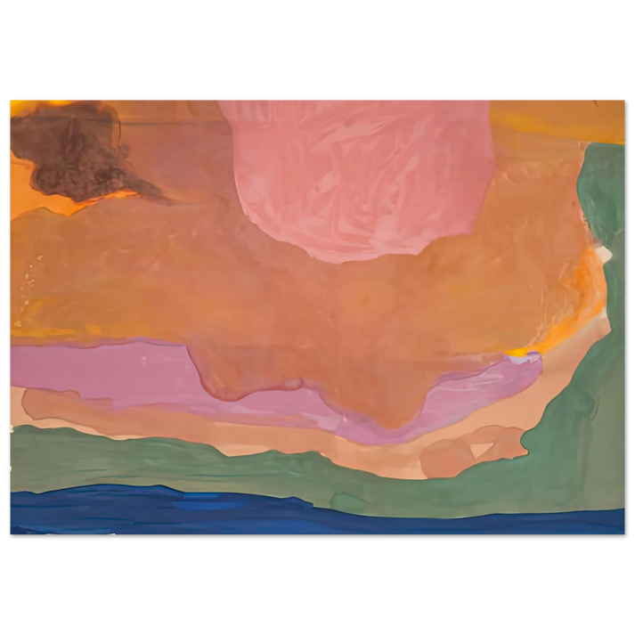 Helen Frankenthaler - Flood, 1967- Wall Art - 28x40 inches / 70x70 cm - Canvas (Imperial)-canvas - -