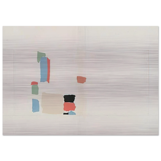 Abstract Composition - Lyrical Abstraction - Nicolas de Stael Brushed Aluminum Print - 70x100 cm / 28x40 inches | Nicolas de Stael Aluminum Print | Nicolas de Stael Prints