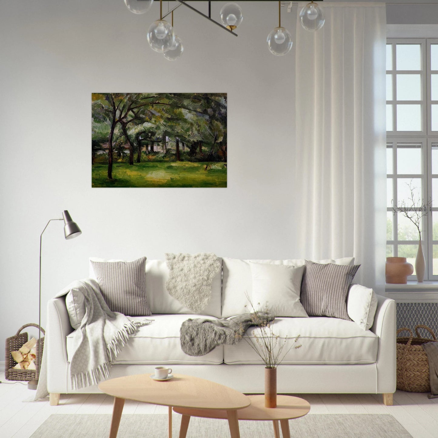 Farm in Normandy. Summer - Paul Cézanne Brushed Aluminum Print - 70x100 cm / 28x40 inches | Paul Cézanne Aluminum Print | Paul Cézanne Prints