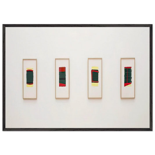 OHNE TITEL F R THORDES 1976 - Blinky Palermo 70x100 cm / 28x40 inches Framed Art Print – Black Wooden Frame
