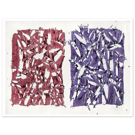 Simon Hantai - Tabula - 1981  75x100 cm / 30x40inches Fine Art Poster