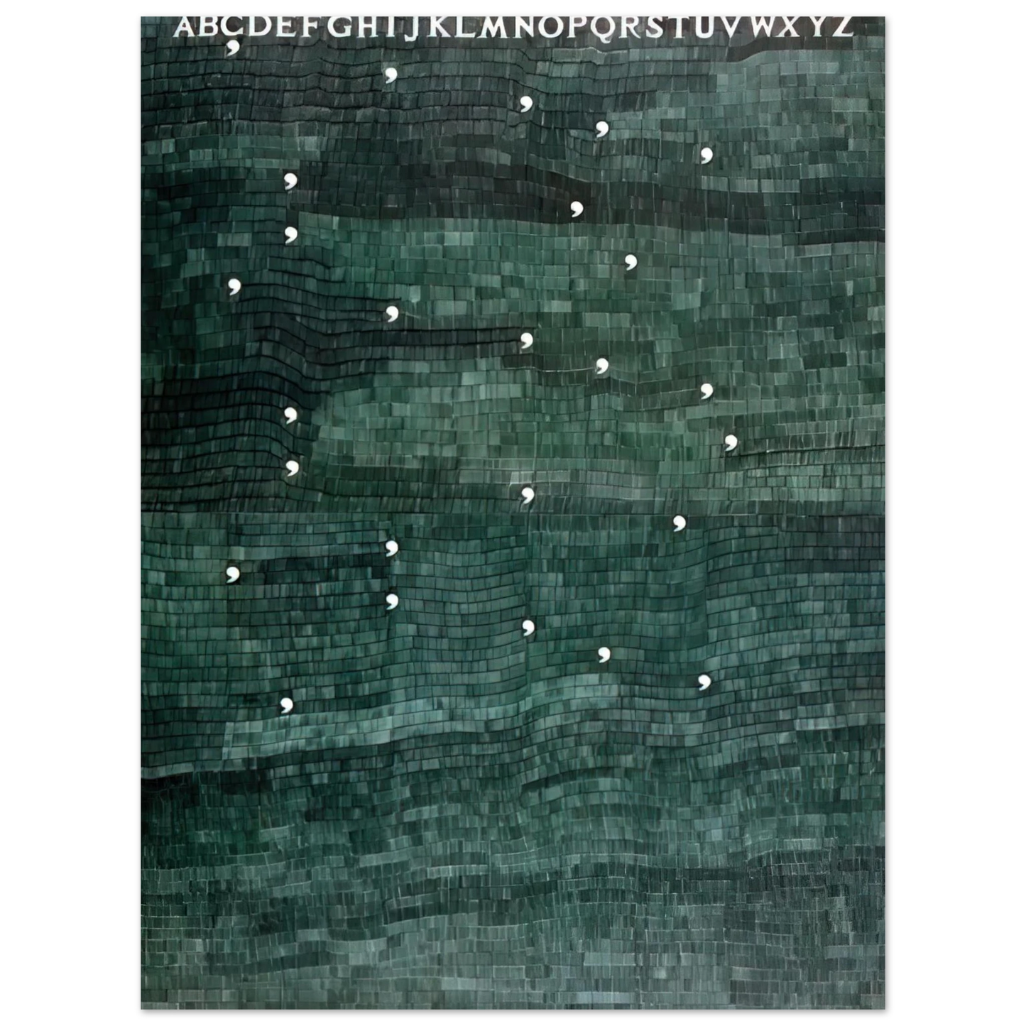 Alighiero Boetti - CINQUE PER CINQUE VENTICINQUE 1983  75x100 cm / 30x40inches Fine Art Poster