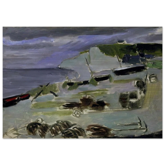 BOATS ON THE BEACH ETRETAT 1920 - Henri Matisse Brushed Aluminum Print - 70x100 cm / 28x40 inches | Henri Matisse Aluminum Print | Henri Matisse Prints