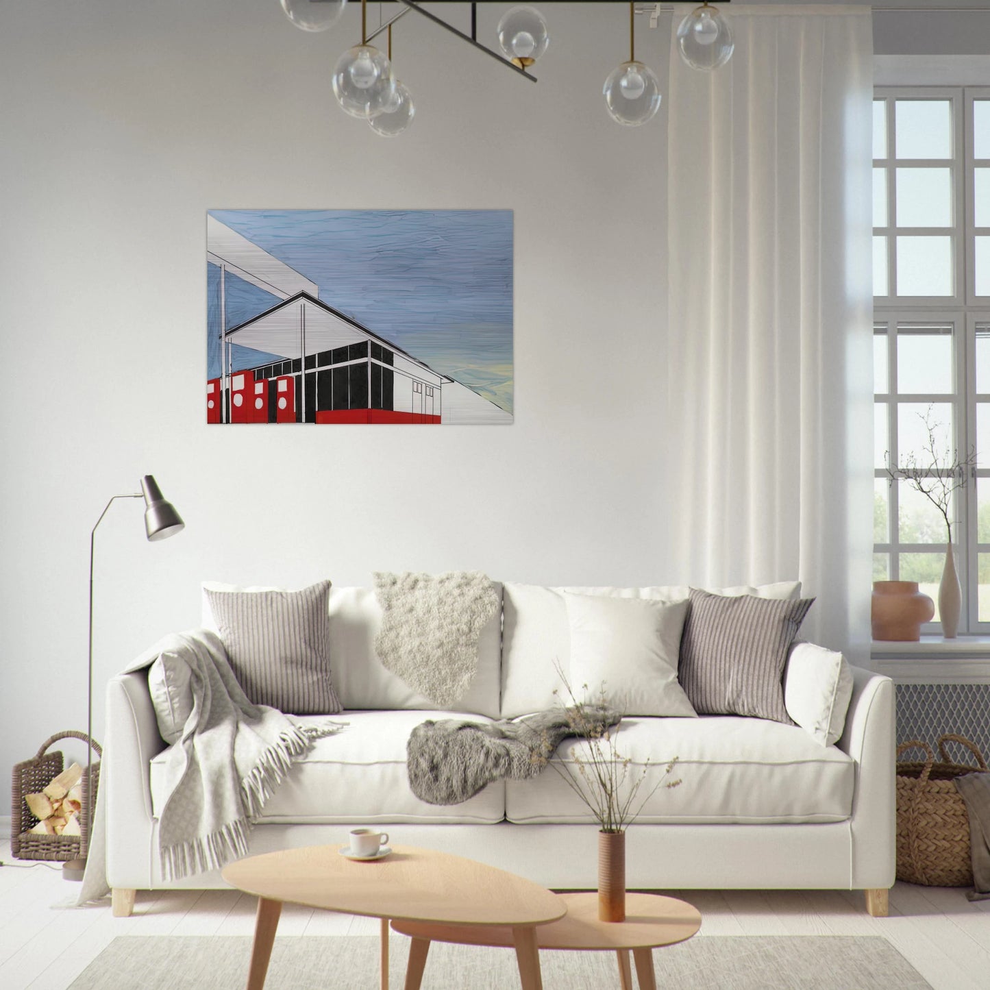 STANDARD STUDY 3 1963 - Edward Ruscha Brushed Aluminum Print - 70x100 cm / 28x40 inches | Edward Ruscha Aluminum Print | Edward Ruscha Prints