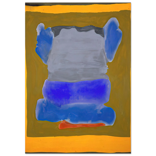 Helen Frankenthaler - Buddha s Court - 1964 Wall art - 13x18 cm / 5x7 inches - Fine Art Poster-canvas - -