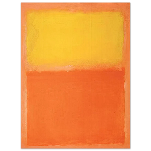 Mark Rothko - Orange and Yellow - 1956 Wall Art - 21x29.7 cm / 8x12" - Fine Art Poster-canvas - -