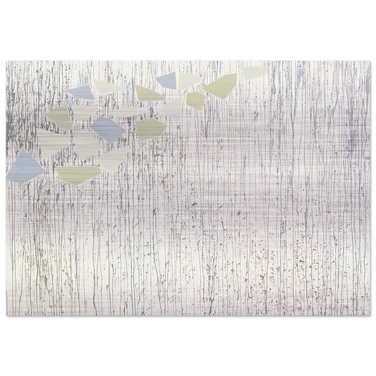 Pale colors on runs - Abstract Expressionism - Robert Goodnough Brushed Aluminum Print - 70x100 cm / 28x40 inches | Robert Goodnough Aluminum Print | Robert Goodnough Prints