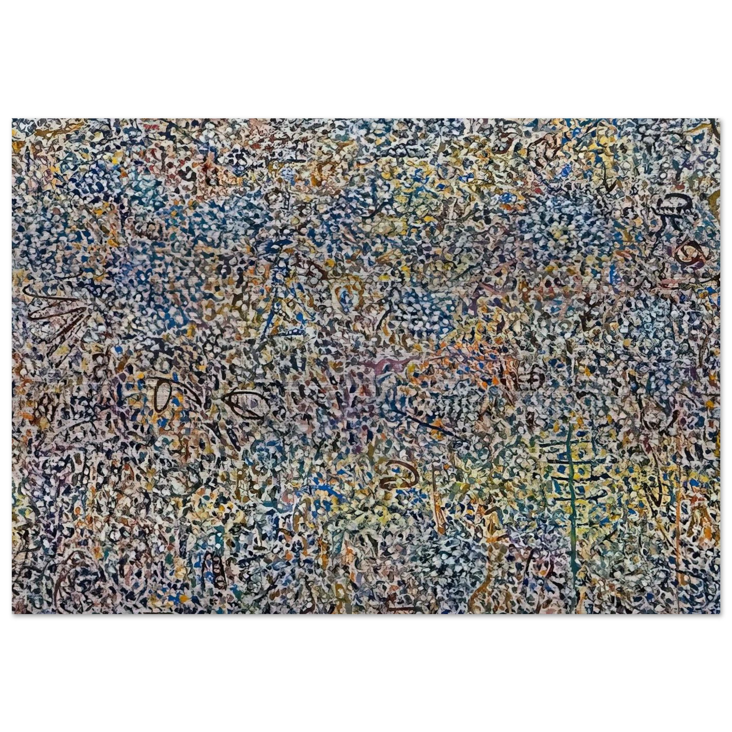 Presence Amaranth Garden - Richard Pousette-Dart Brushed Aluminum Print - 70x100 cm / 28x40 inches | Richard Pousette-Dart Aluminum Print | Richard Pousette-Dart Prints