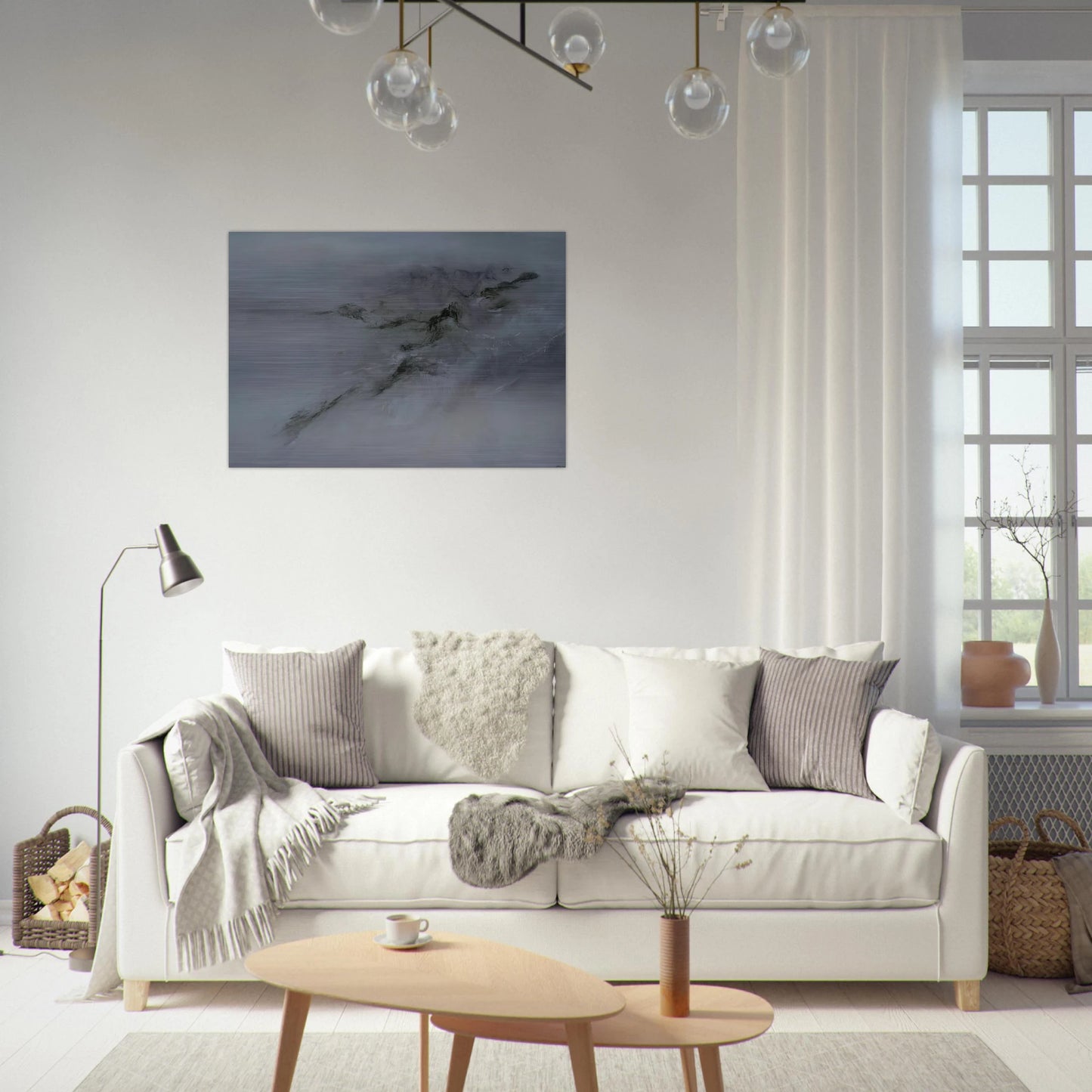 28 10 2001 2001 - Zao Wou-Ki Brushed Aluminum Print - 70x100 cm / 28x40 inches | Zao Wou-Ki Aluminum Print | Zao Wou-Ki Prints