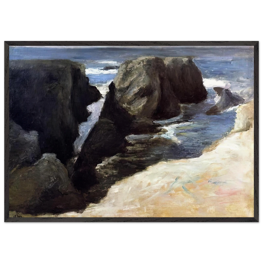 BELLE ILE 1896 0 - Henri Matisse 70x100 cm / 28x40 inches Framed Art Print – Black Wooden Frame