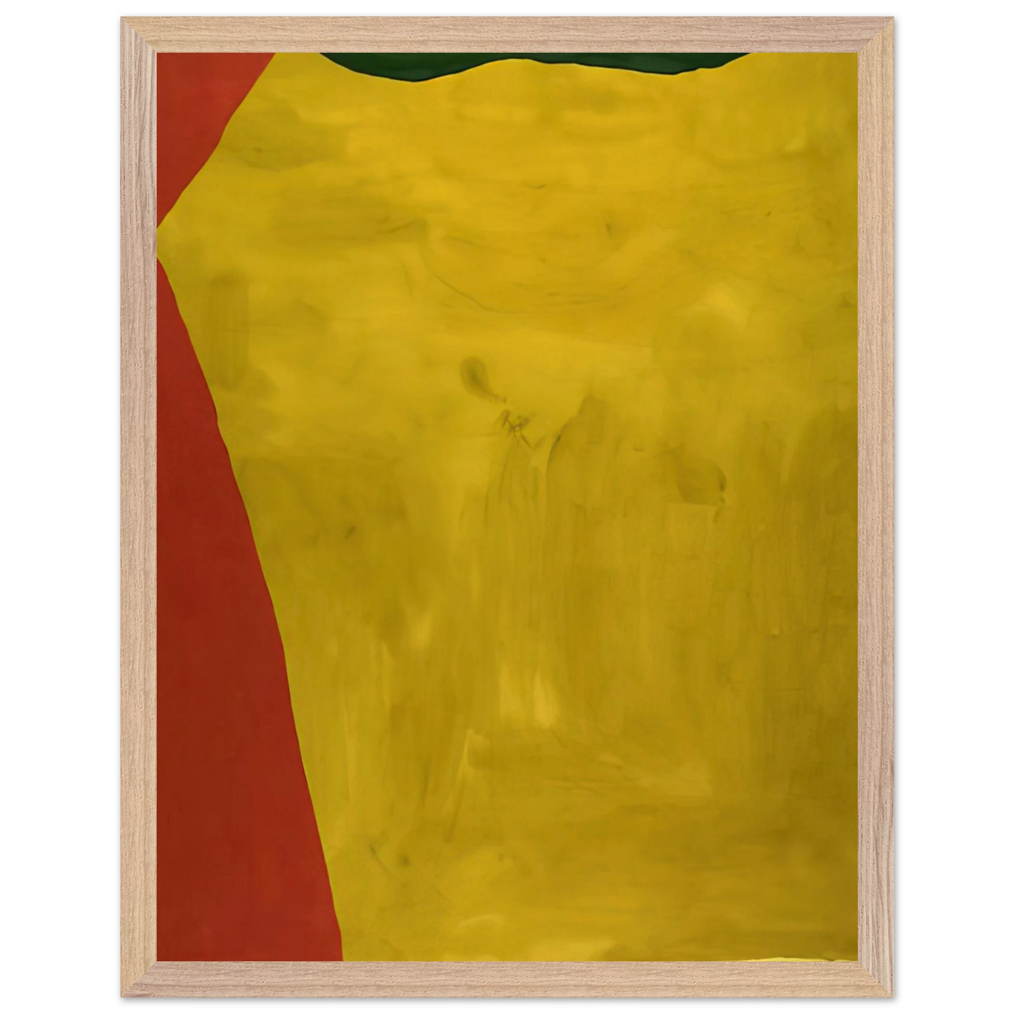 Helen Frankenthaler - Blessing of the Fleet - 1969 Wall art - 21x29.7 cm / 8x12" - Premium Wooden Framed Poster With Fine Art Paper-canvas - Black frame