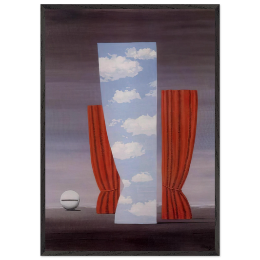 GIOCONDA 1964 - Rene Magritte 70x100 cm / 28x40 inches Framed Art Print – Black Wooden Frame