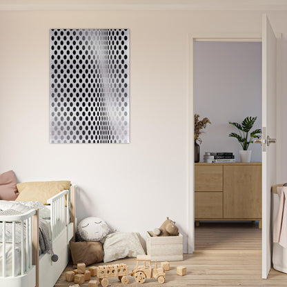 PAUSE 1964 - Bridget Riley Brushed Aluminum Print - 70x100 cm / 28x40 inches | Bridget Riley Aluminum Print | Bridget Riley Prints