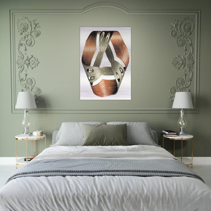 MOEBIUS STRIP I - MC Escher Brushed Aluminum Print - 70x100 cm / 28x40 inches | MC Escher Aluminum Print | MC Escher Prints