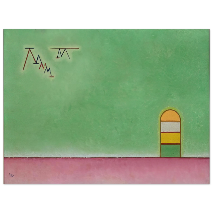 Wassily Kandinsky - GREEN EMPTYNESS 1930  75x100 cm / 30x40inches Fine Art Poster