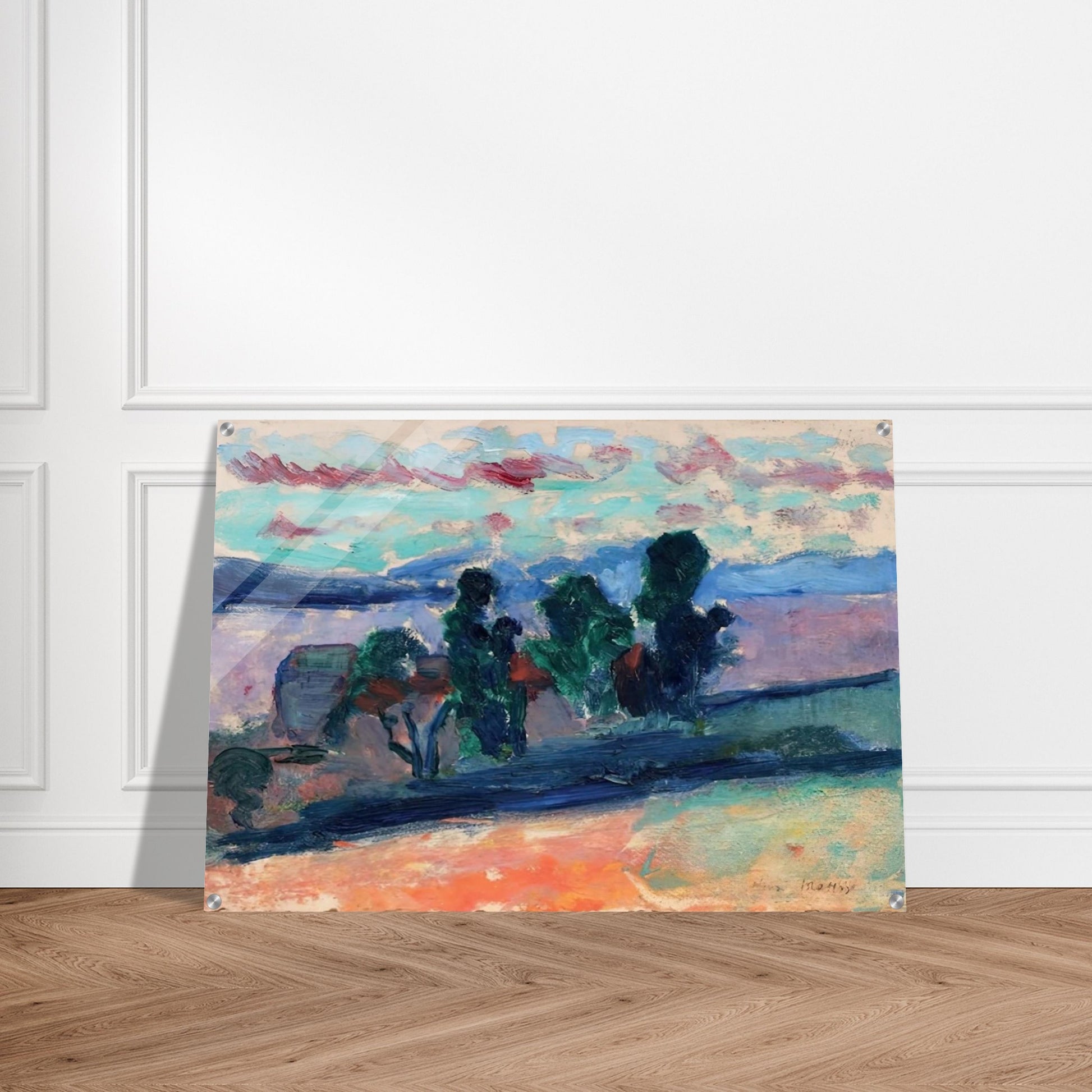 PAYSAGE DE SAINT TROPEZ AU CREPUSCULE 1904 - Henri Matisse Acrylic Print - 70x100 cm / 28x40″ inches | Henri Matisse Wall Art | Henri Matisse Prints