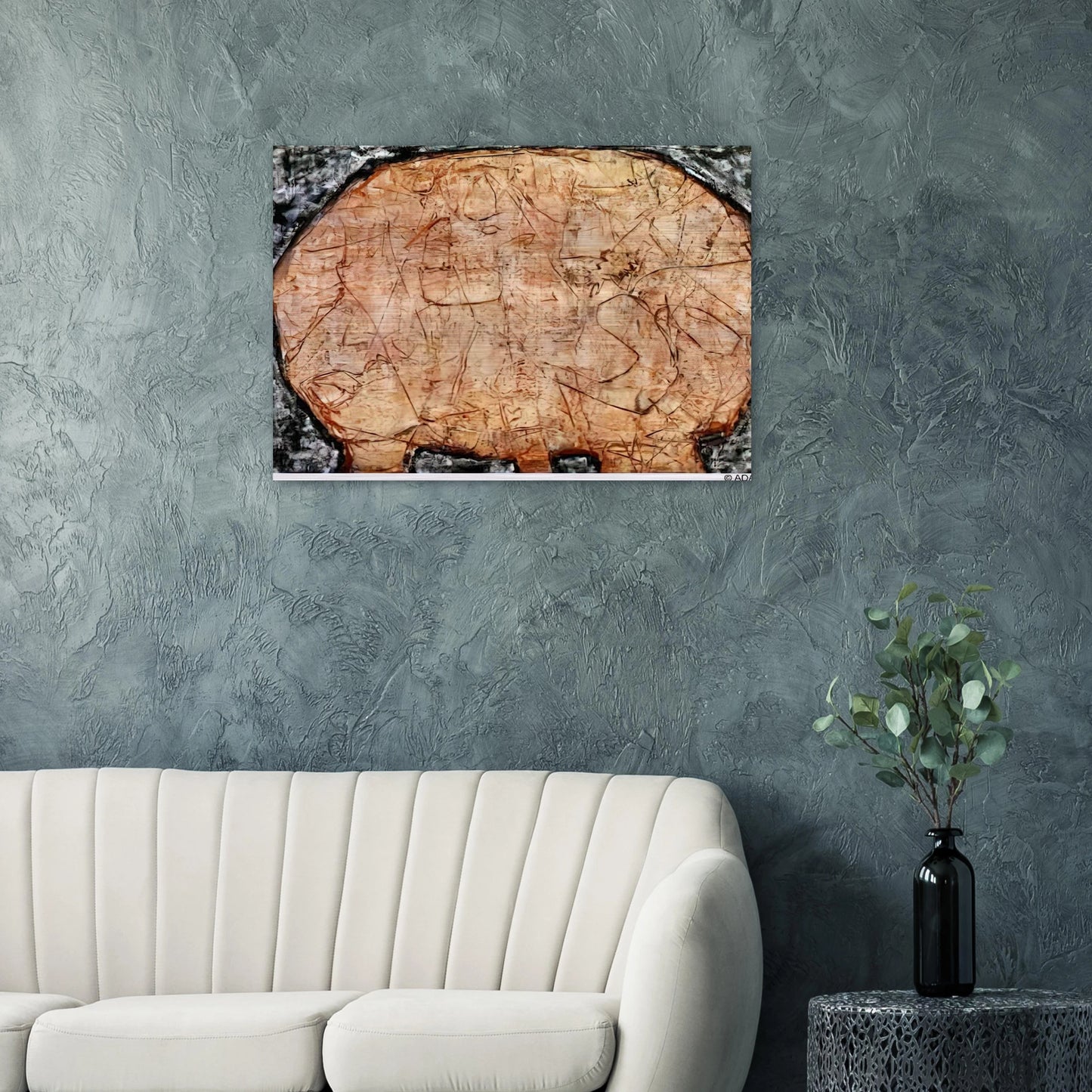 TABLE CORAIL - Jean Dubuffet Brushed Aluminum Print - 70x100 cm / 28x40 inches | Jean Dubuffet Aluminum Print | Jean Dubuffet Prints