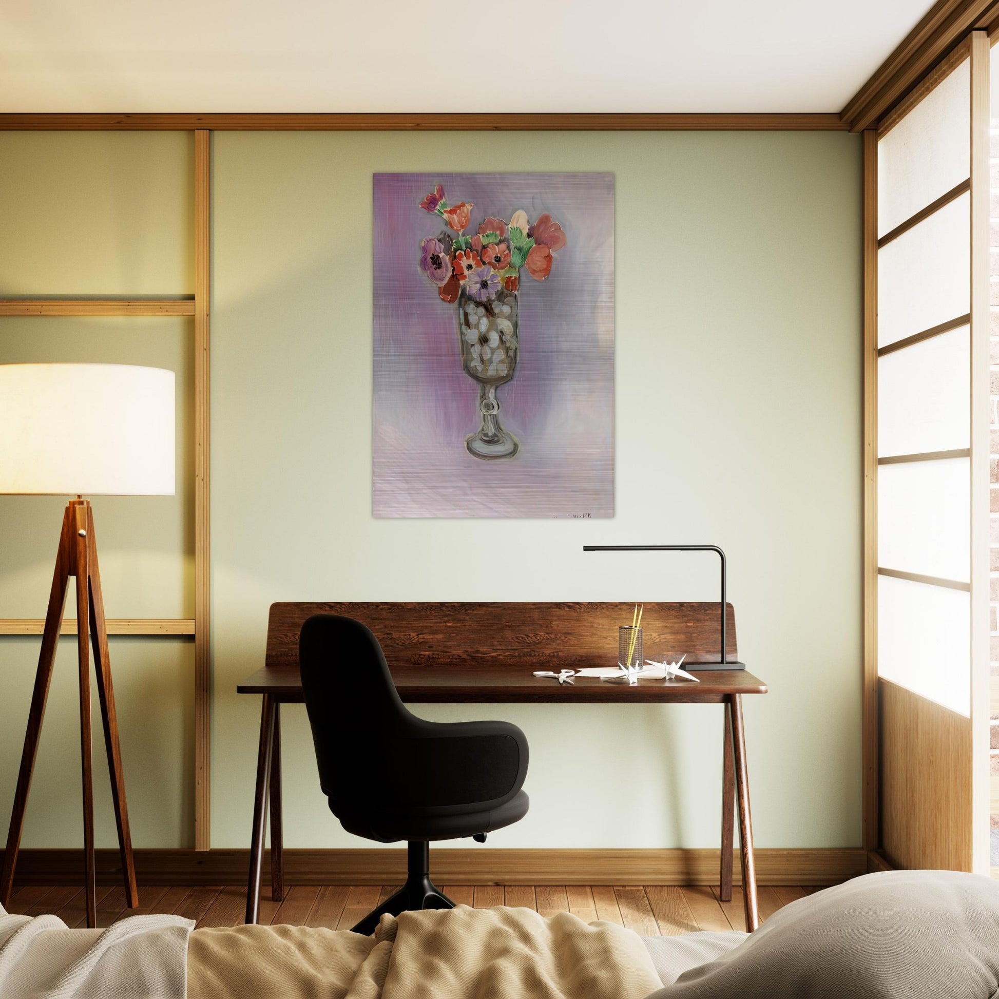BOUQUET OF ANEMONES 1918 - Henri Matisse Brushed Aluminum Print - 70x100 cm / 28x40 inches | Henri Matisse Aluminum Print | Henri Matisse Prints